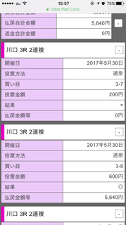 川口オートレース収支