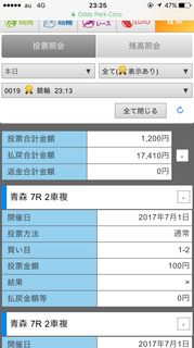 青森競輪場オッズパーク収支